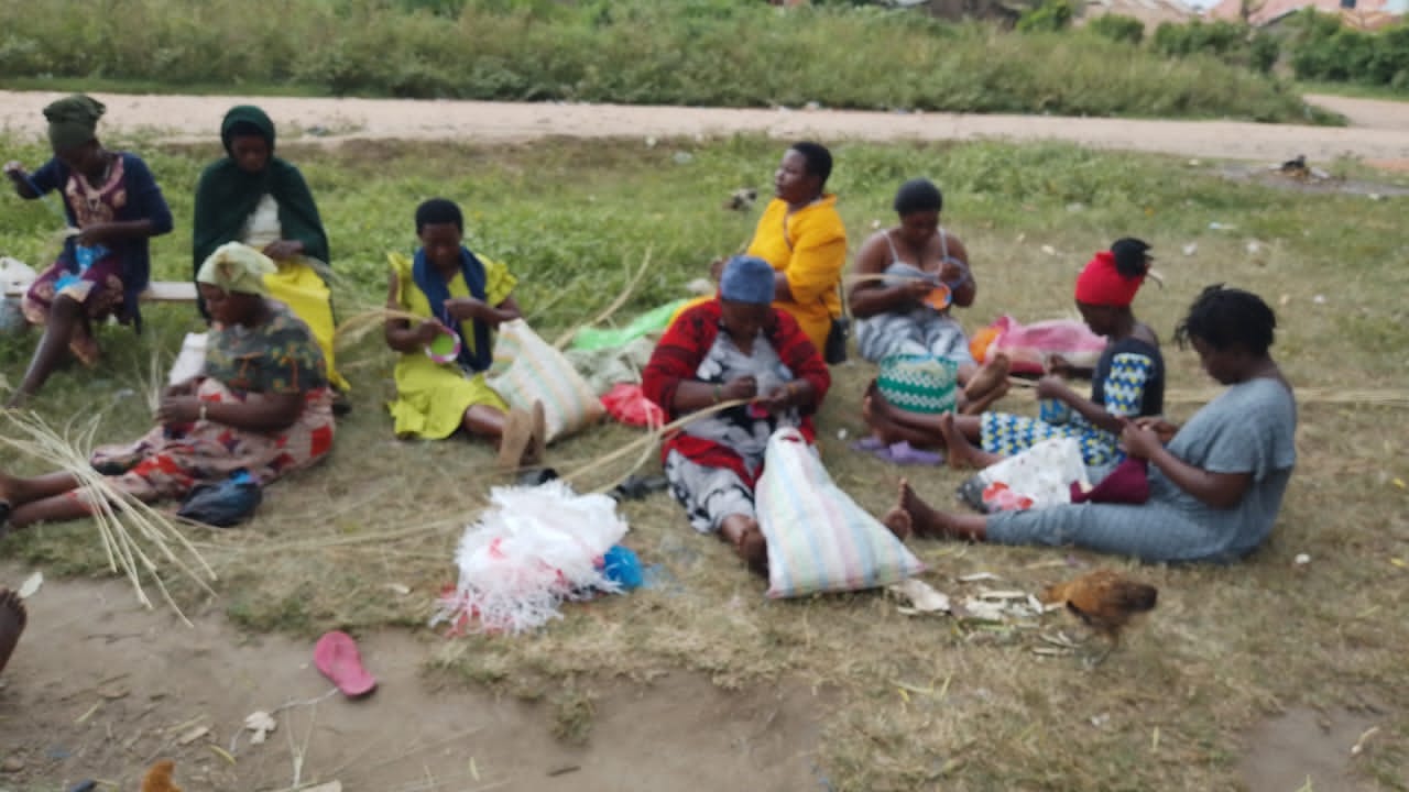 Craft product display table — MOFA Artisan Skills Program, Kasese Uganda