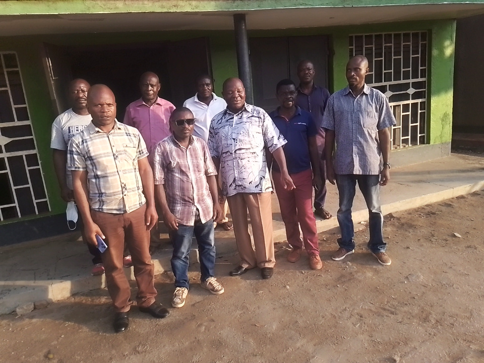Hon. Zephanus Mubingwa Deputy RDC Kasese visiting MOVFACOS office, Kasese District Western Uganda